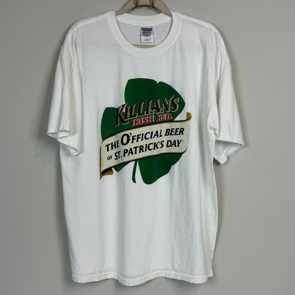 Killian’s Irish Red Beer White Short Sleeve T-shirt XL